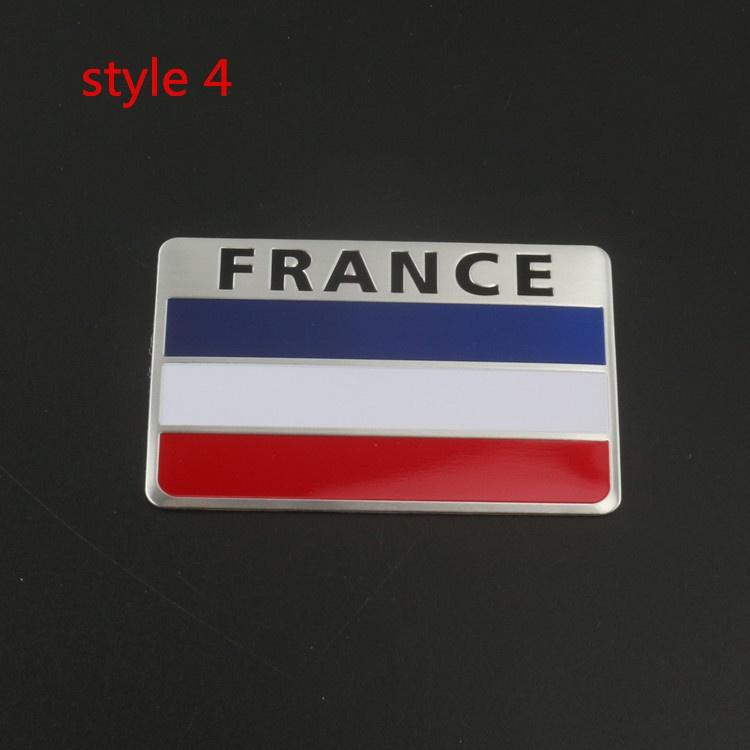 

Флаг Франции Автомобиль Металлическая Наклейка Эмблема Значок Украшение style 4