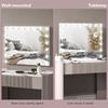 Hollywood Vanity Mirror with Lights, Large 80x62 cm Lighted Makeup Mirror with 3 Colour, 18 LED Bulbs, 10X Magnifying, USB Charging Port