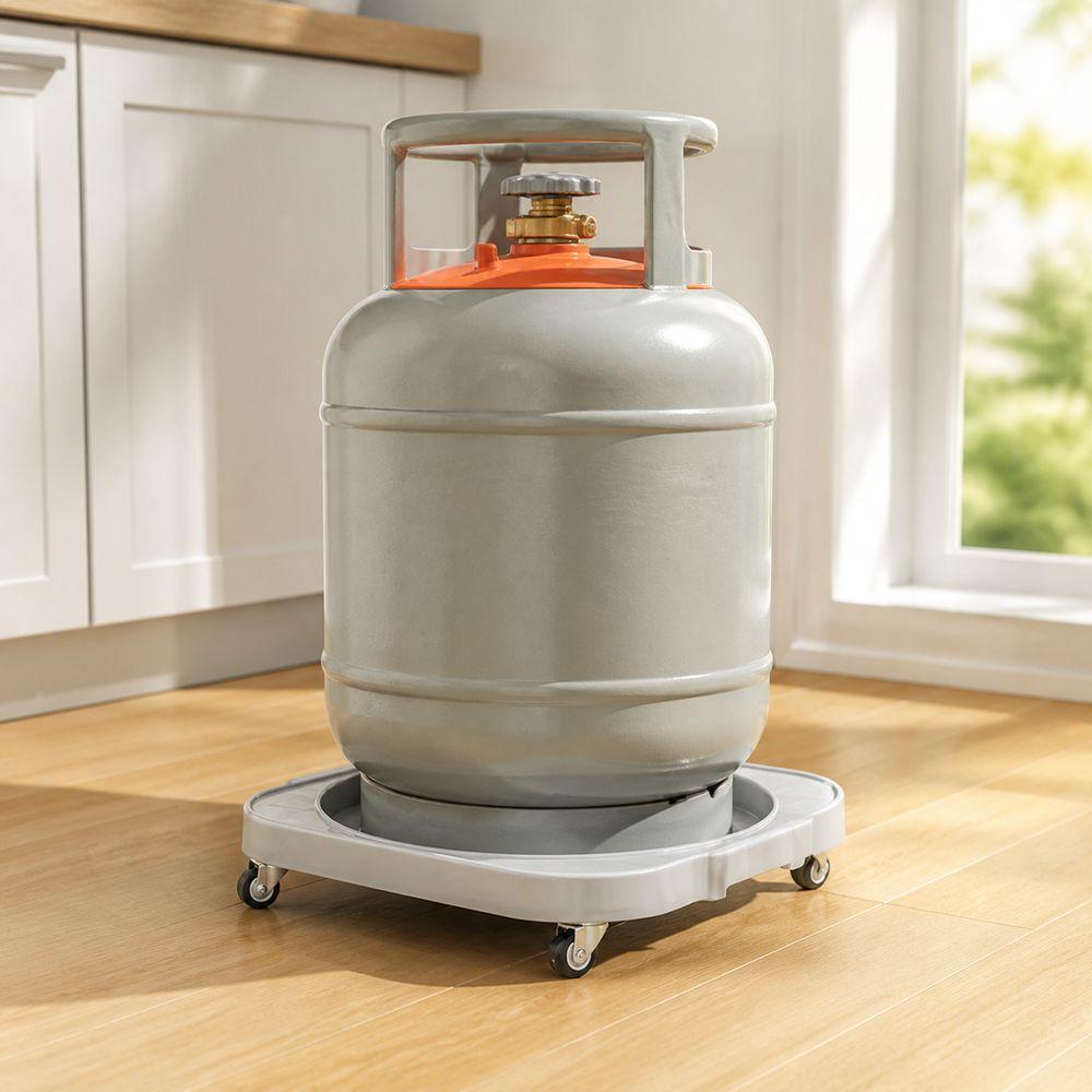 Perforated Platform Gas Cylinder Dolly  For Kitchen Cylinders Plant Pots and Buckets