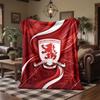 Middlesbrough Fotbalový Potisk Flanelová Deka Měkká Teplá Pohovka Postel Přehoz na Doma Kancelář Ložnice