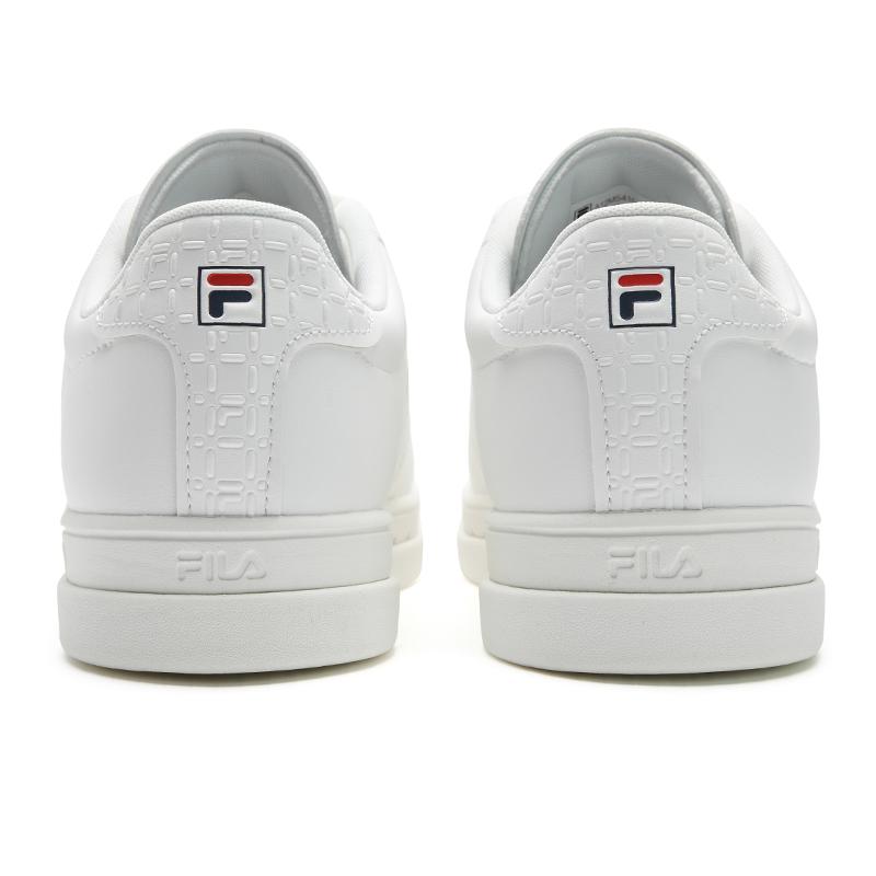 Men's Sneakers FILA Vigor Abrasion Resistant Coverage Low top Tennis Shoes Men's White Medium White