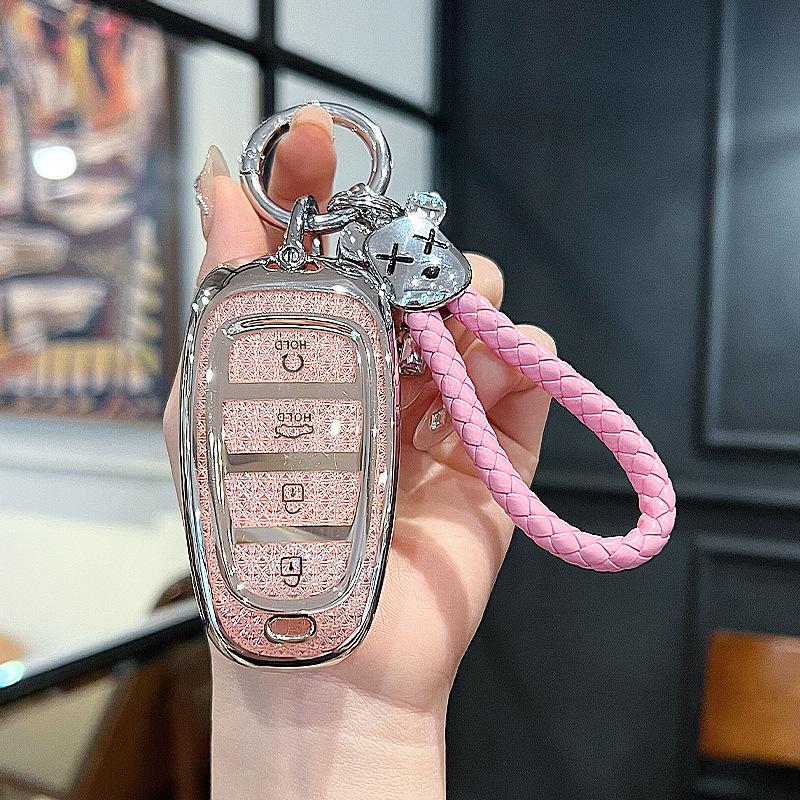 Tucson L Key Cover for Hyundai Elite Luxury Edition - Crystal Screen Style