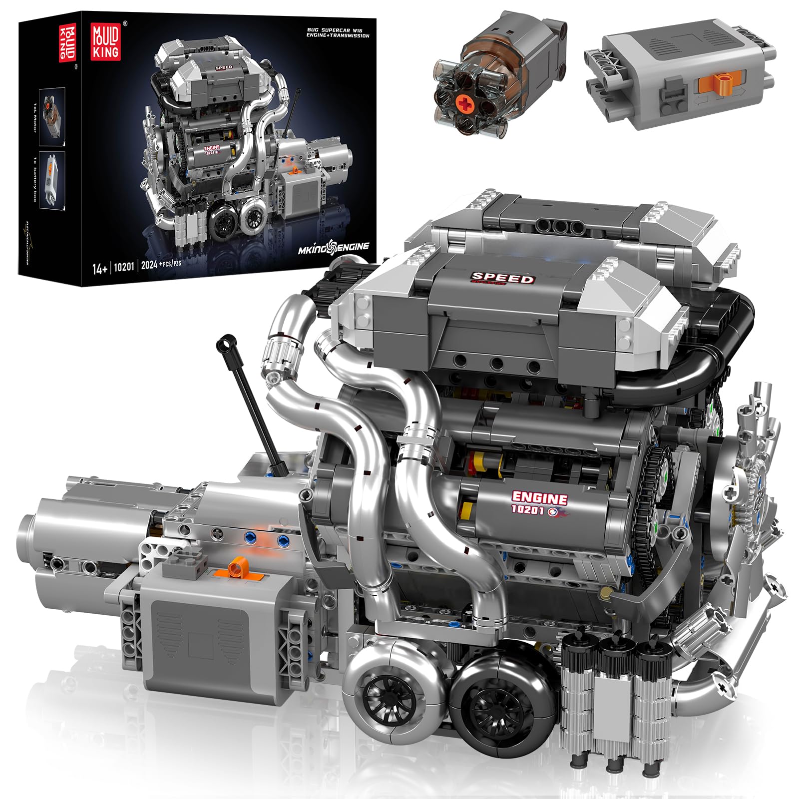 

Mould King 10201 W16 Набор для сборки двигателя внутреннего сгорания для взрослых