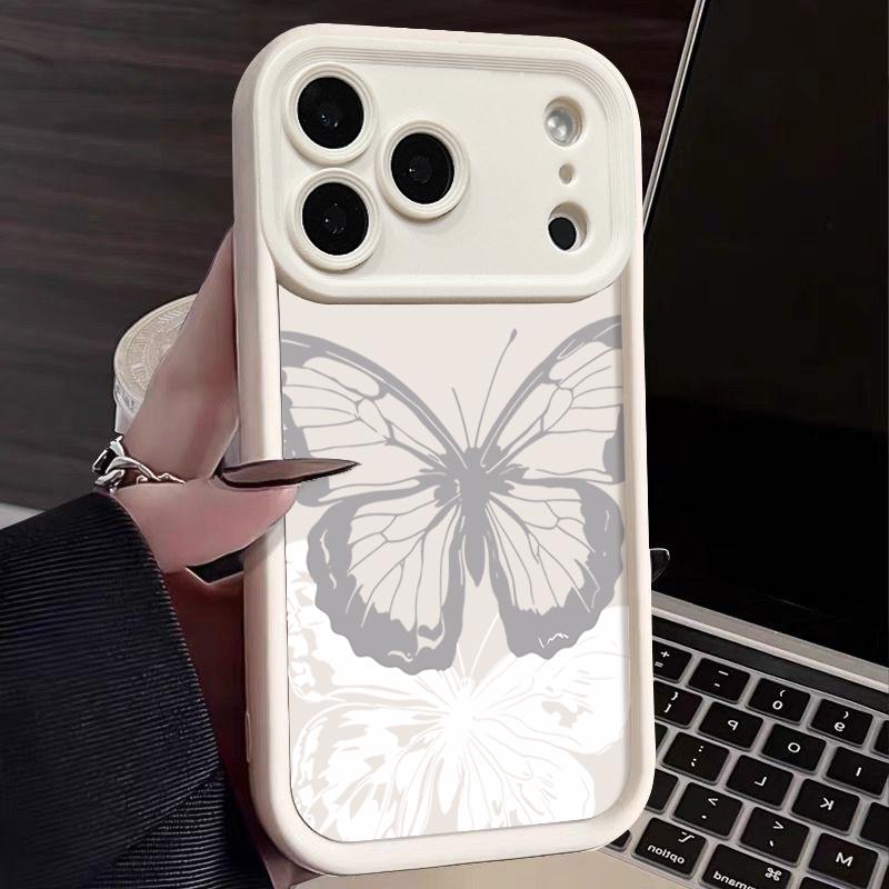 Colorful Butterfly Soft TPU Phone Case For iPhone Air 16e 17 16 15 14 Pro Max 13 12 Pro 15 16 14 Plus Shockproof Silicone Cover