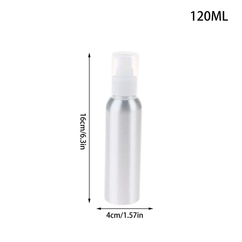30-150-500Ml Aluminum Liquid Bottle Portable Lotion Dispenser Empty Container Refillable With Full Cover Cap For Cosmetics