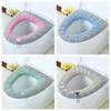 2pcs Winter Warmth Toilet Seat Covers - Soft Thick Warm Cushion with Removable & Easy-Clean Design, Portable for Home, Dorms