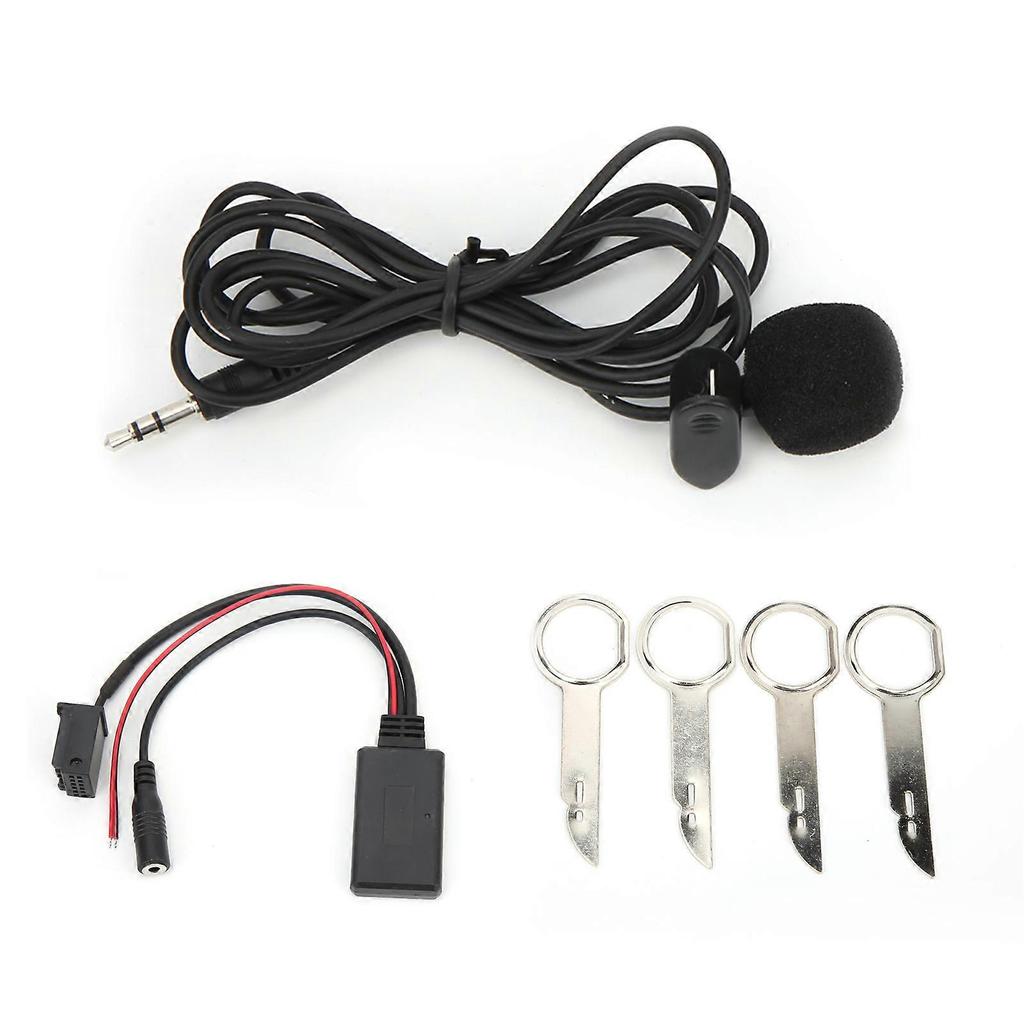 Bluetooth 5.0 AUX Cable Music Adapter Handsfree with Microphone Replacement for Ford Focus/Mondeo C-Max