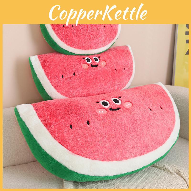 Watermelon Cartoon Simulation Pillow Plush Toy For Kids Bedroom Ornament