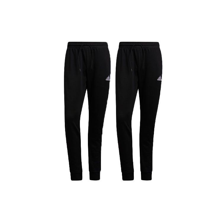 Adidas Fleece Joggers Men Bottoms Black H52955