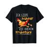 Quot Ich Liebe Hhner Die Kacken Breakfast Funny Chicken T Shirt Vintage Stretched Unisex Top For Everyday Wear Graphic