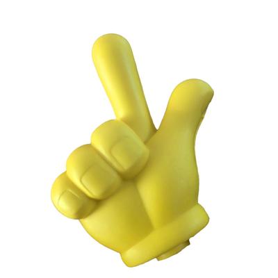 Hand Gesture Car Antenna Ball, Car Antenna Topper, Yellow Hand Gesture Car Antenna Decoration,