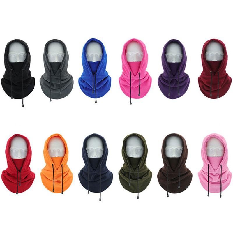 Winter Full Face Cycling Mask Fleece Ski Windproof Cap Outdoor Sports Bib Cold Padded Hood Mask Motorcycle Neck Helmet Hat