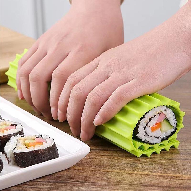 Imitation Bambus Sushi Rollmatte Lebensmittelqualität Silikon Sushi Rollmatte Antihaft Sushi Roller Langlebig Wiederverwendbar Sushirollen