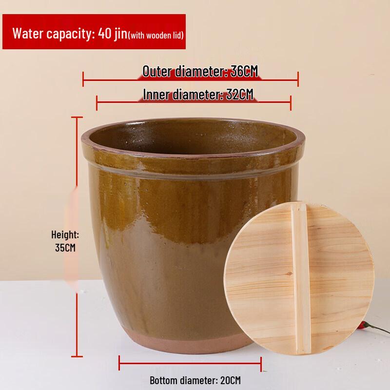 Ceramic Rice Wine Fermentation Jar