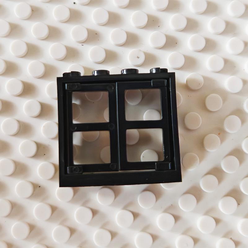 

5pcs Small Building Block Double Opening Windows Building Block Accessories Compatible with Part