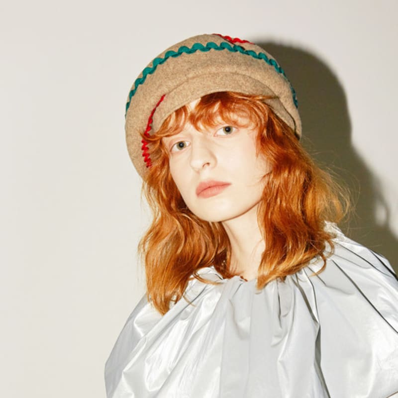 ACONTT Wool Jersey Wave Beret - BE