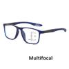 New Fashion TR90 Multifocal Reading Glasses for Women Men Blue Light Blocking Progressive Eyeglasses HD Lens Far Sight Eyewear