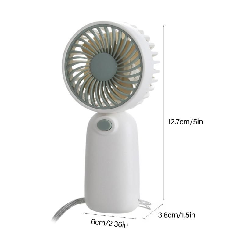 Rechargeable Pocket Fan Lightweight Portable Cooling Device For Office Camping Commuting With Silents Operations