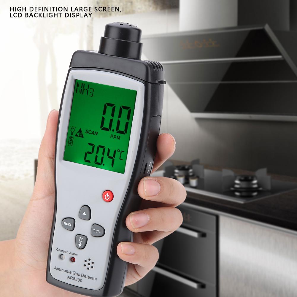 SMART SENSOR AR8500 Ammonia Gas Detector Handheld Digital LCD NH3 Gas Monitor
