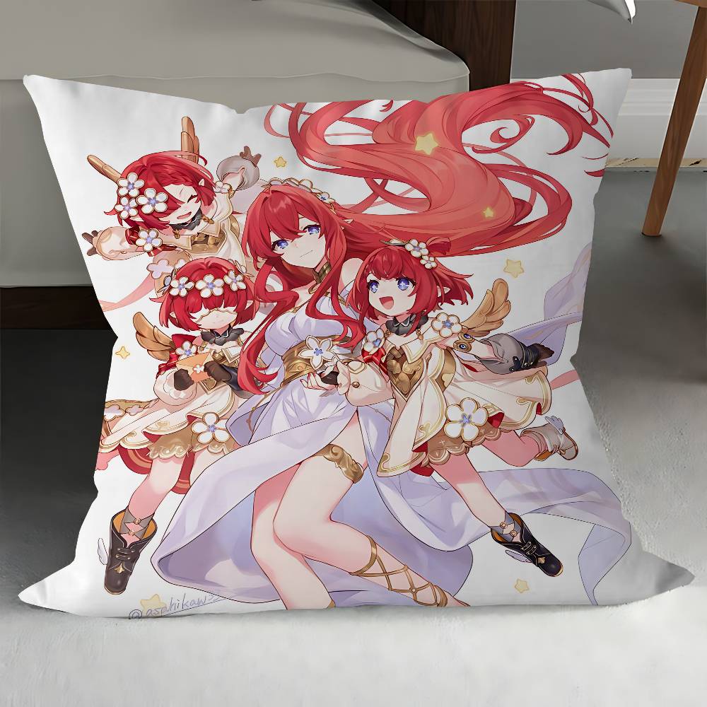 Honkai Impact 3rd Himeko Pillowcase Toon Gift Cushion Cover Bedroom Home Sofa Chair Seat Decor Pillow Case