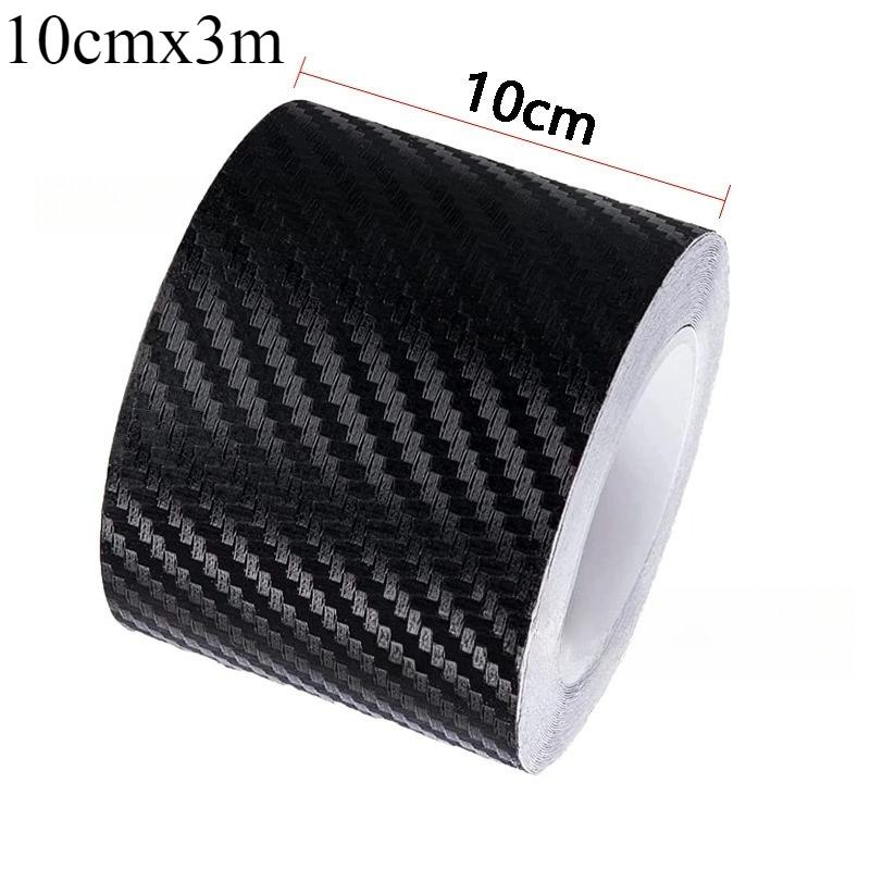 3D Carbon Fiber Sticker Paste Car Threshold Protective Film Anti Scratch Waterproof Matte Black Nano Sticker for Car Body