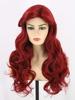 Topcosplay Meerjungfrauenprinzessin Cosplay Rotes Lockiges Halloween Theater Kostenlos Schulnetz Inklusive Perücke, Perücke, Haare, Perücke, Kostüm, Kostüm, Größe, Festival, (Wein