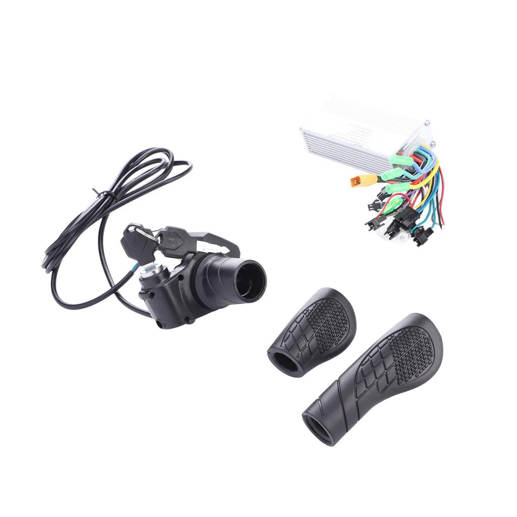 36V 48V 500W 28A Sine Wave 3 Mode Brushless Controller 805 Half Twist Throttle Grip with Panel for Cycling