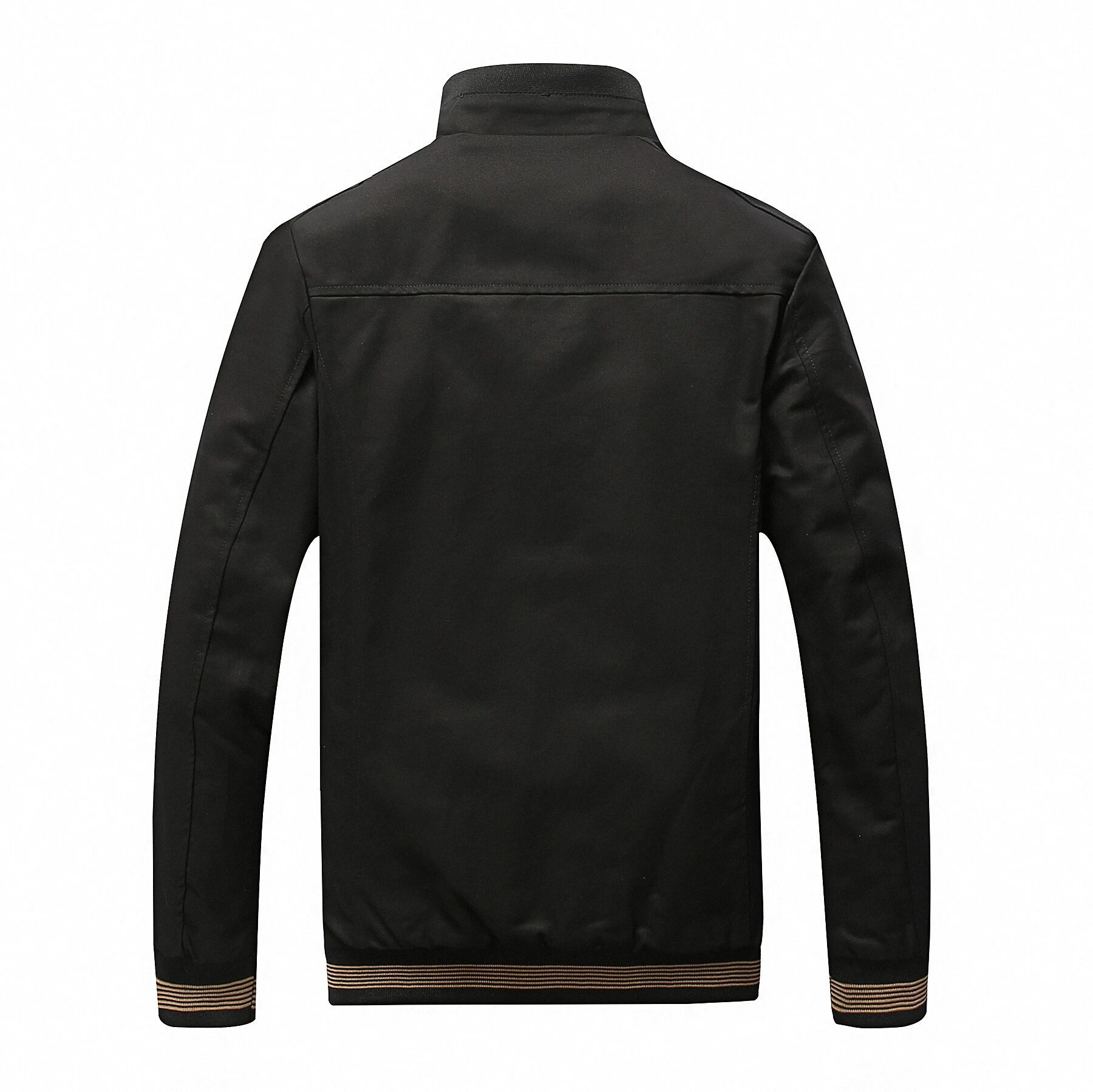 

Мужская куртка с плюшем и утолщенным стираным хлопковым пиджаком, повседневный топ с воротником-стойкой XXXXXL чёрный