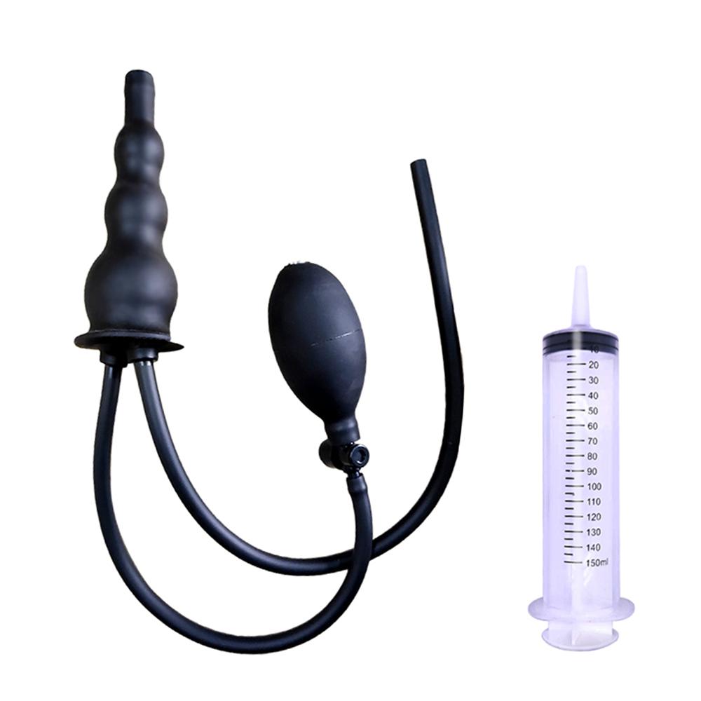 Aufblasbarer Analplug, Einlauf, Reinigung, Anal-Expander, Butt-Plug für Frauen und Männer, Vagina & Amp;Anal-Dickdarm-Reiniger, Düsenstecker, Sexspielzeug für Erwachsene