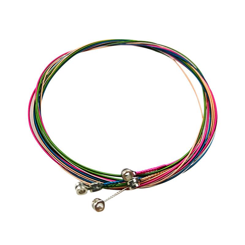 Classical New Guitar Strings Nylon 1 Set 6Pcs Copper Wound Bass Strings For Classical Acoustic Guitar For Kids Adults Children's Birthday Gift