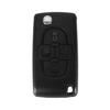 Nyckelskal för Peugeot 807 1007 Citroen C8 Fiat Ulysse - 4 Knappar - Blad med Spår - Fjärrkontroll Plip Phonillico®