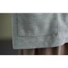 GMXIA Autumn Waffle Extra Suit Collar Short Loose Long-sleeved Top for Women