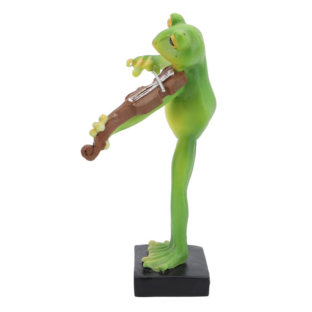 Froschstatue Harzornament Multifunktional Niedlich Exquisit Lustige Froschfigur Heimdeko für Zuhause