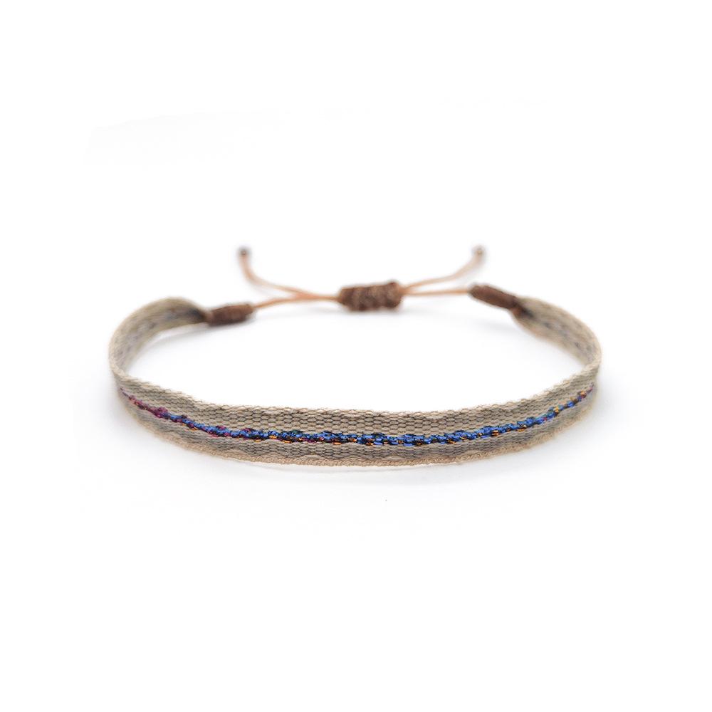 Colombian Ethnic Handmade Woven Pattern Bracelet - Retro Style for Girls