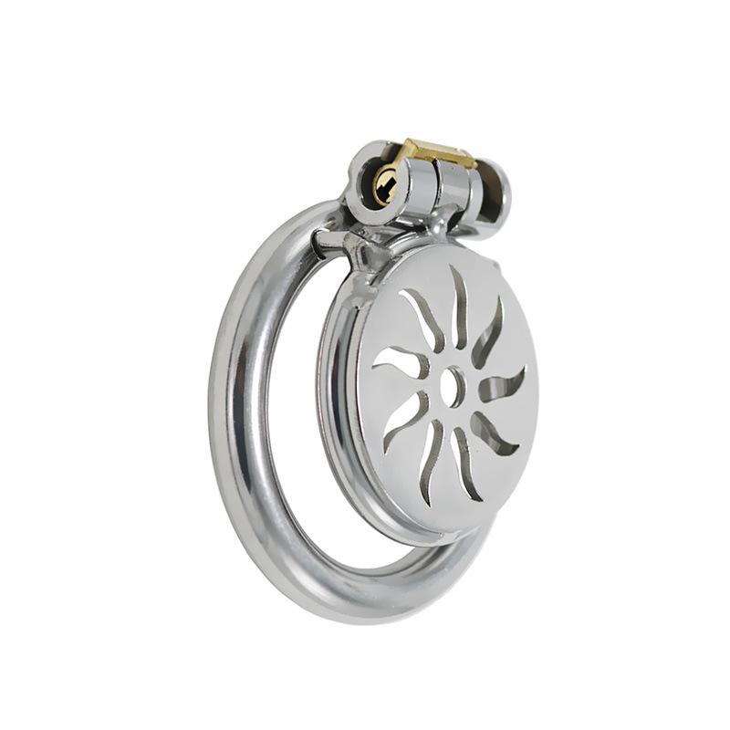 Stainless Steel Penis Cage Flat Lock Chastity Cleaner Sex Tools Adult Supplies Sex Toy CB Lock Men Wear