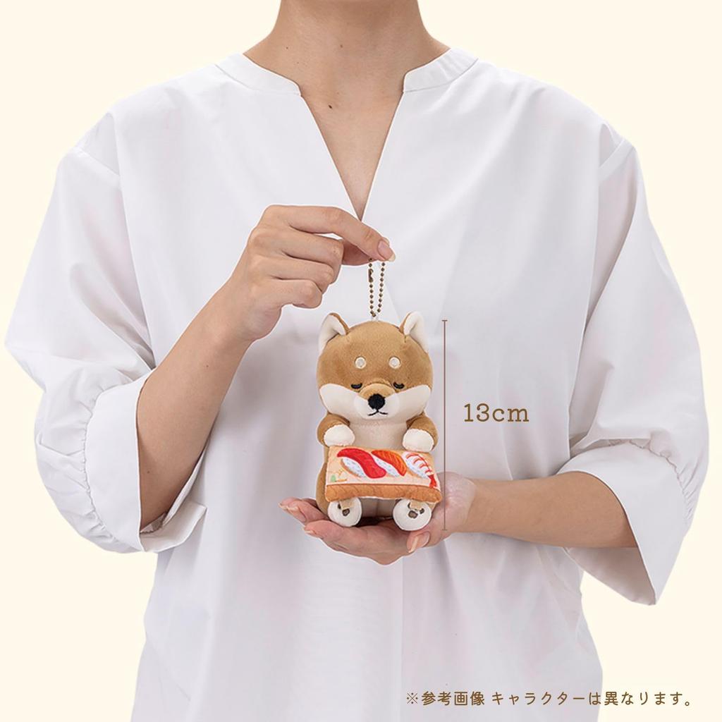 Livheart Food Mascot Charm Premium Sleepy Animals Cream Soda (Total Length: Approx. 13cm) Shiba Inu Kotaro Cute Mascot 47301-04