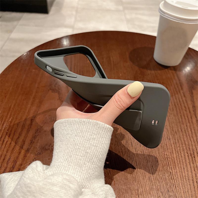 Soft Silicone Wrist Strap Phone Case For Iphone 13 12 11pro Max X Xs Max Xr 14pro Max Solid Color Shockproof Bumper Cover Funda