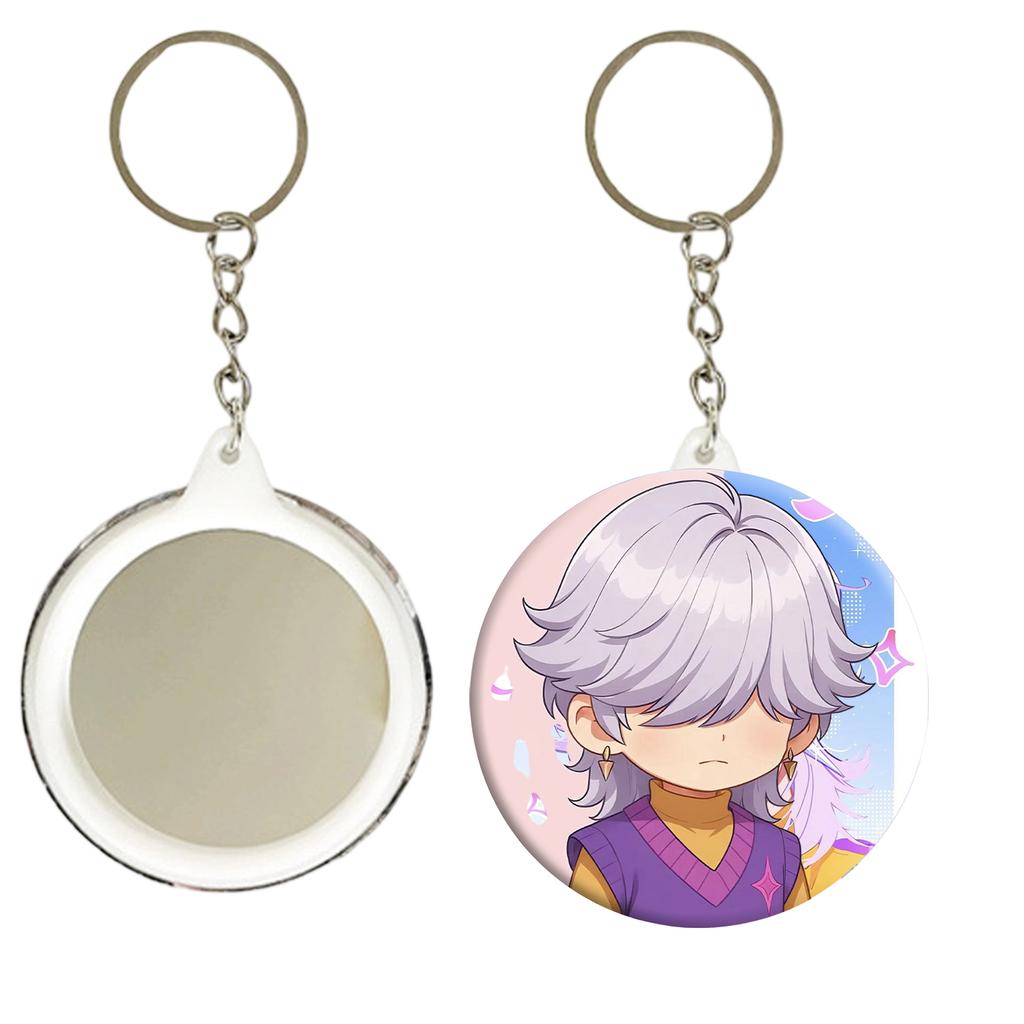 Boys Anime Pendant Keychain Holder Car Keychain Mobile Phone Bag Pendant Cute Kawaii