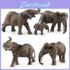 African Elephant Pvc Collectible Figurine Set For Kids Playroom And Nature Enthusiasts