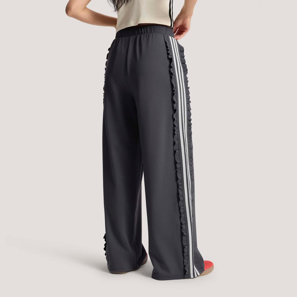 Adidas Originals Track Suit Striped Drawstring Mid Waist Knitted Sports Pants Women bottoms KU9385