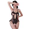 Sexy Lingerie Sexy Suspender Lace Seduction Onesie Women's Steel Tray Gathers Perspective Uniform