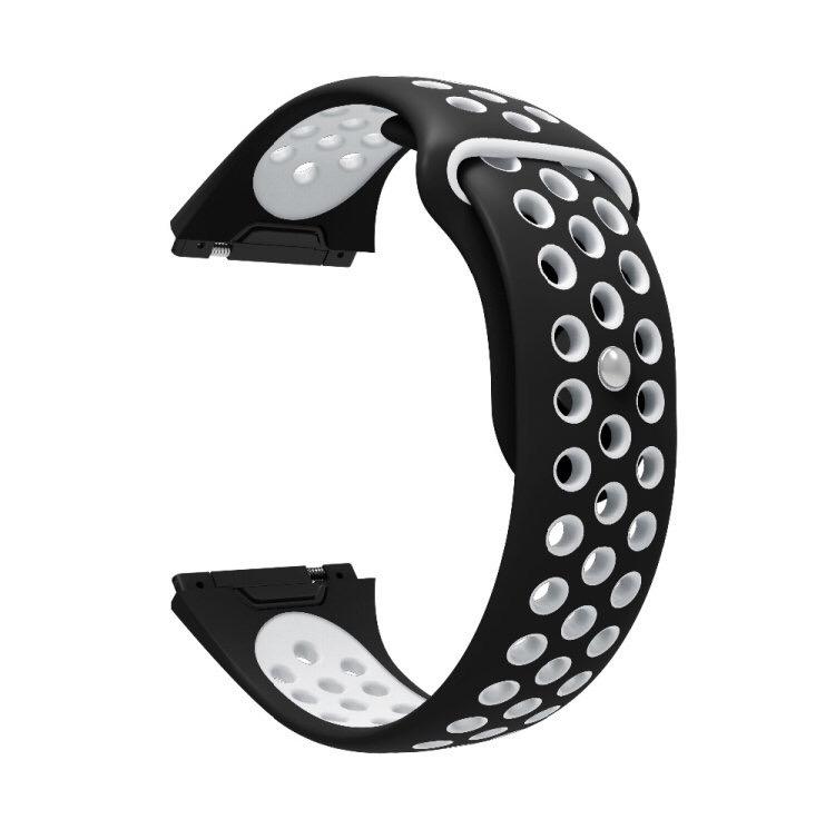 Für Fitbit Ionic Atmungsaktives Zweifarbiges Silikon-Uhrenarmband