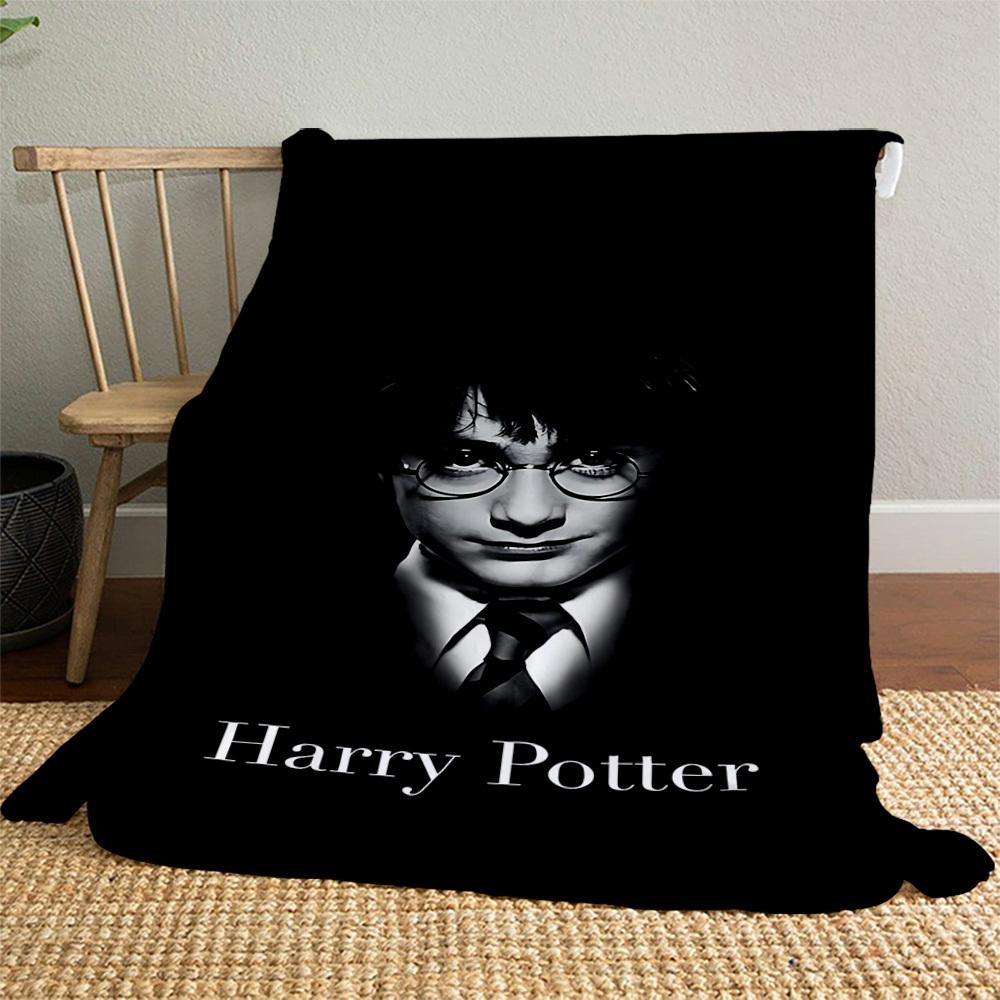 1pc Harry Potter glasses tie Outdoor Flannel Throw Blanket All Season Soft Warmth,Home Decor 1031192