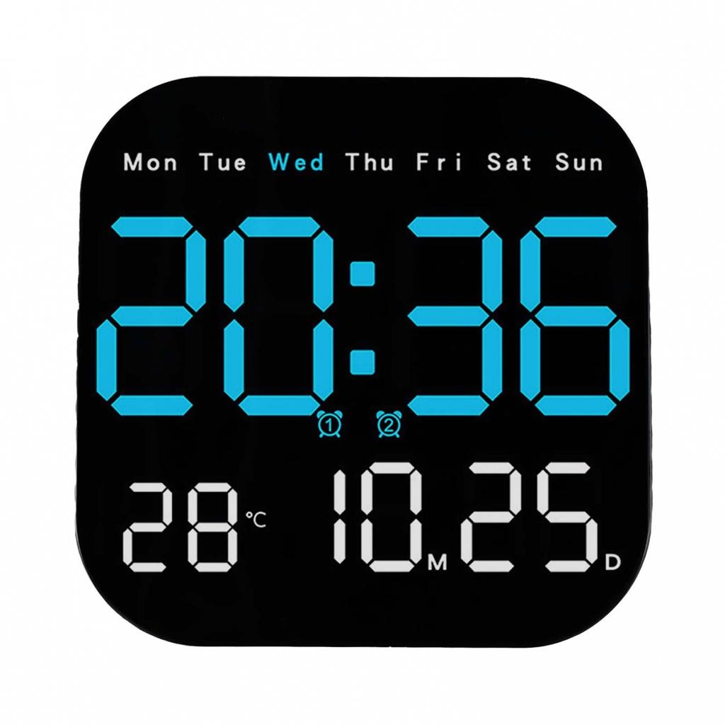 Same Screen Display LED Wall Clock Day Countdown Function