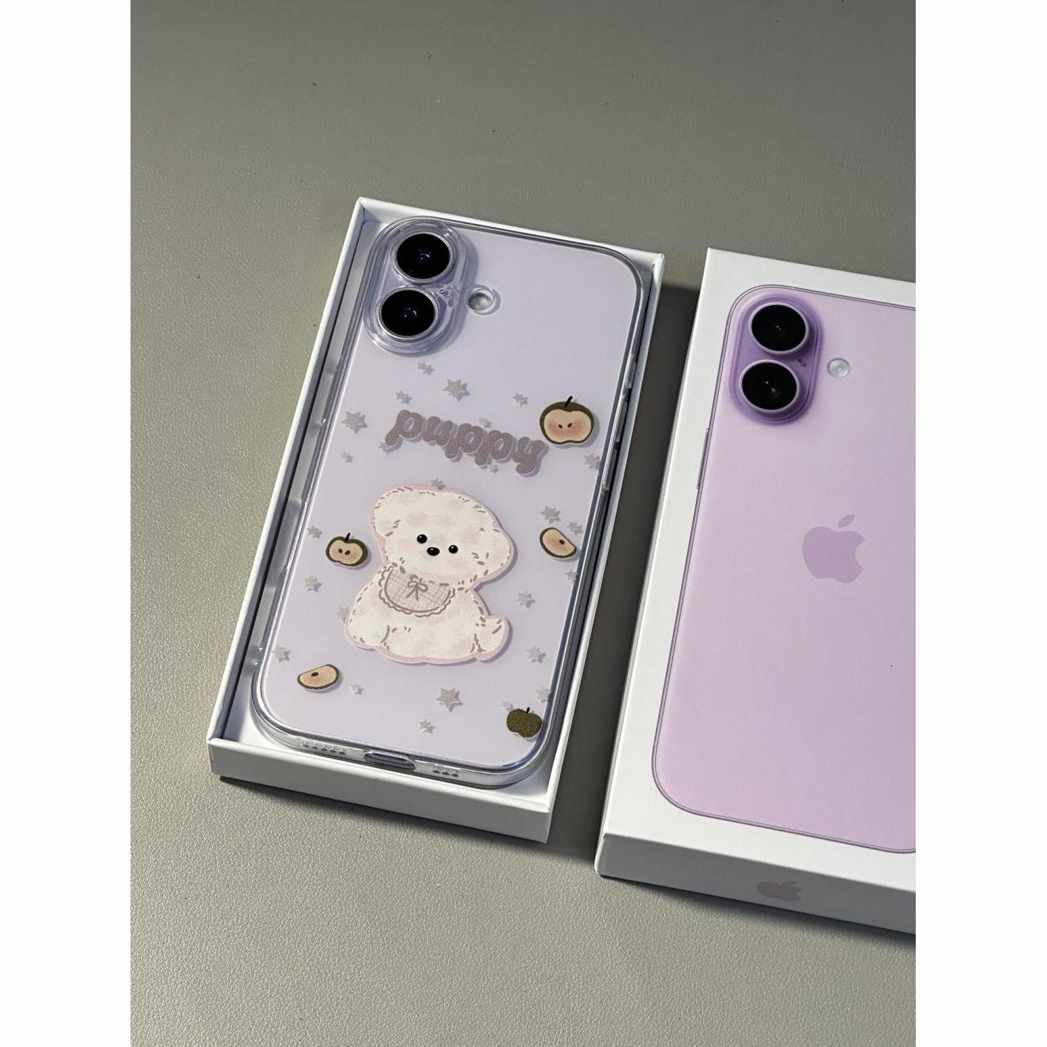 

Очаровательный чехол для телефона с собакой для Apple 15/16, 17 Pro Max и 11 – Полное покрытие, Точные вырезы и Мягкий чехол для 13/14. Apple 12 Mini