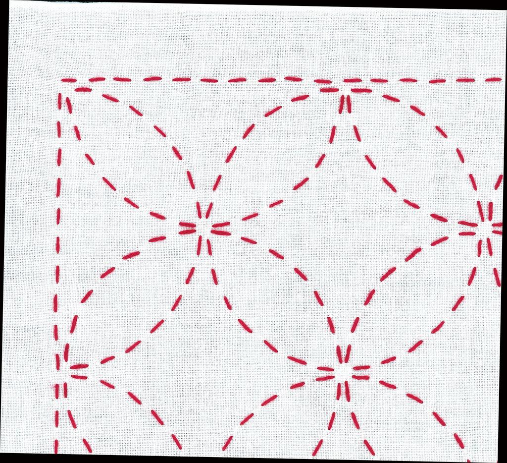 Olympus Silk Fabrication Sashiko Embroidery Kit Anyone Can Do It Series Pattern Bear - - Pre-printed - SK-281