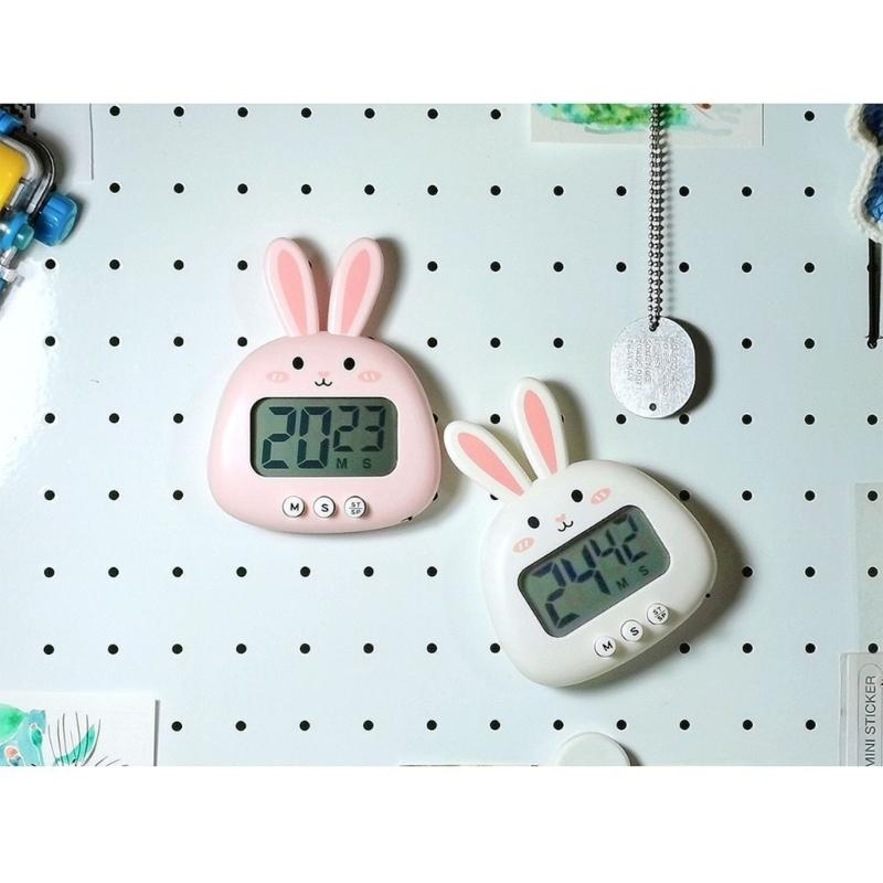 Minuteur Numérique Mignon Animal Dessin Animé Compte à Rebours Minuteur Réveil de Cuisine Multifonction Rappel d'Heure Minuteur de Cuisson Numérique