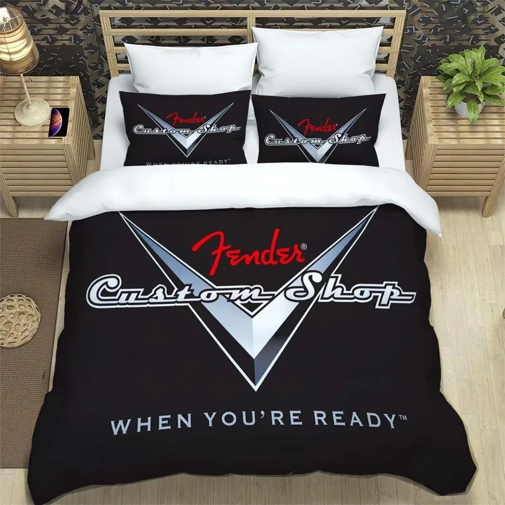 Fender Musik Gitarre Fashion 3D Printed Bedding Queen Bedding Set Customized King Size Bedding Set Soft And Comfortable