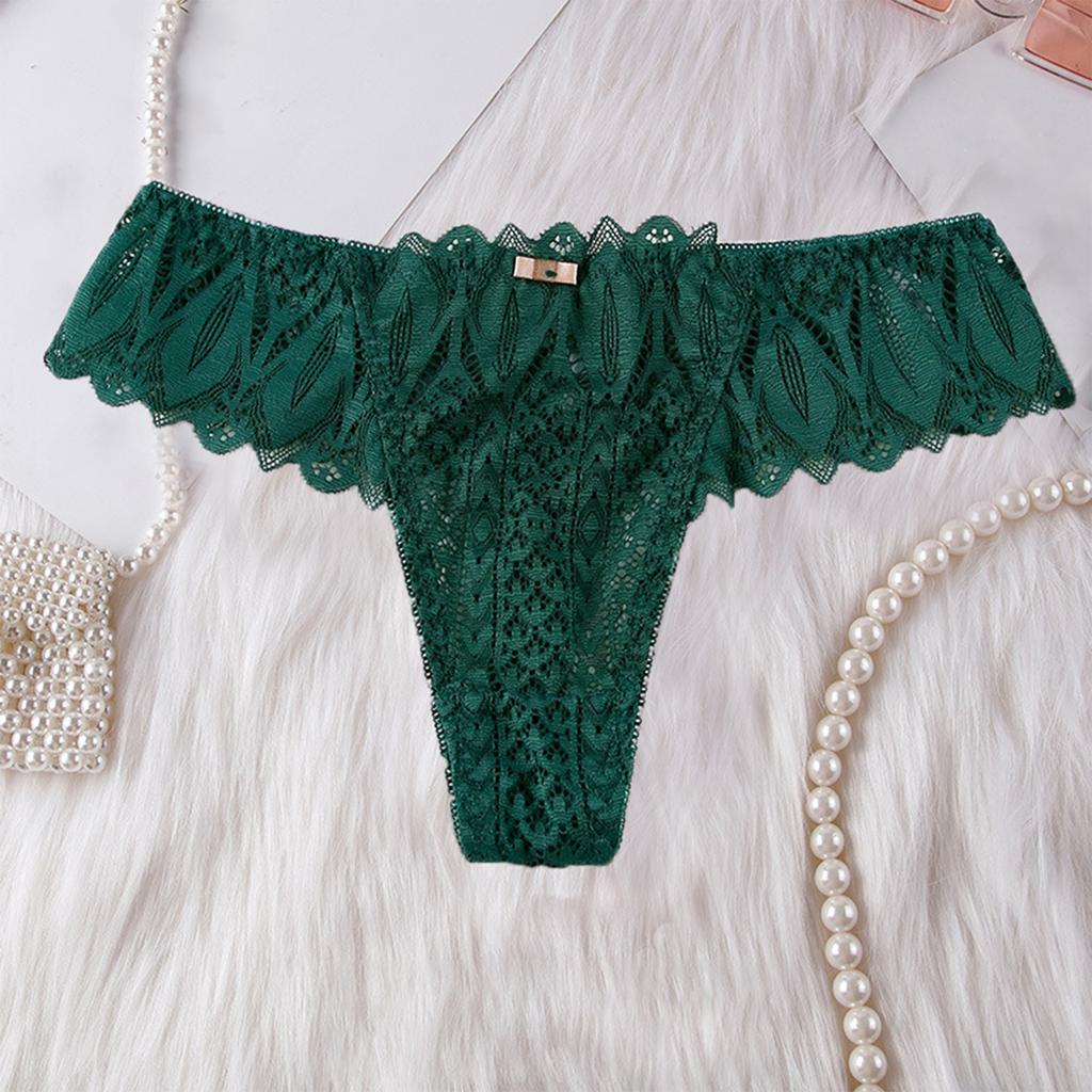 Women's Loose Casual Hollow Ice Silk Underwear, Low Waist Thong Low Waist Thong Thong