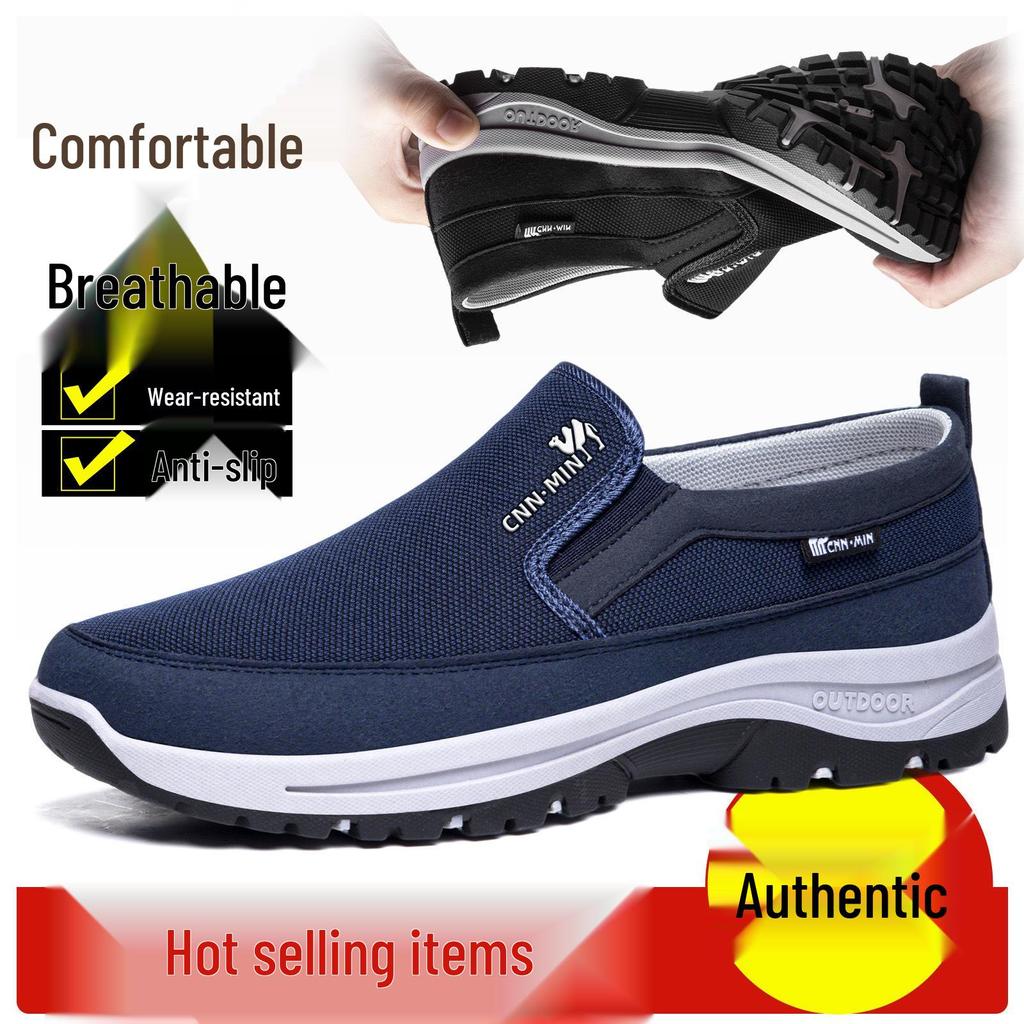 Men's Casual Spring Lightweight Cloth Dad Shoes - Versatile & Comfortable Low-Cut Design